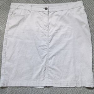 Kim Rogers 18 Khaki Skirt Knee-length Casual Women's Light Tan